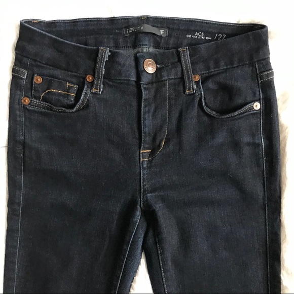 FIDELITY Ace Mid Rise Ultra Slim Skinny Jeans - Picture 5 of 8